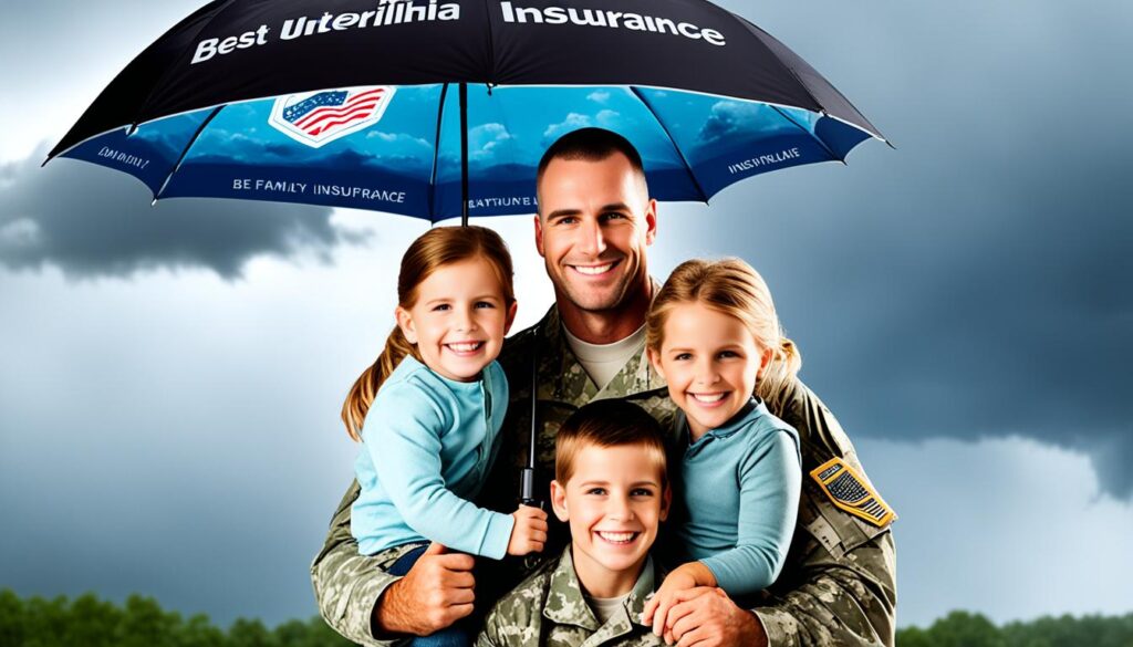 best umbrella insurance for military families
